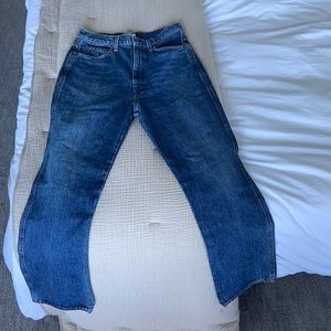 Straight leg Agolde high waisted jeans